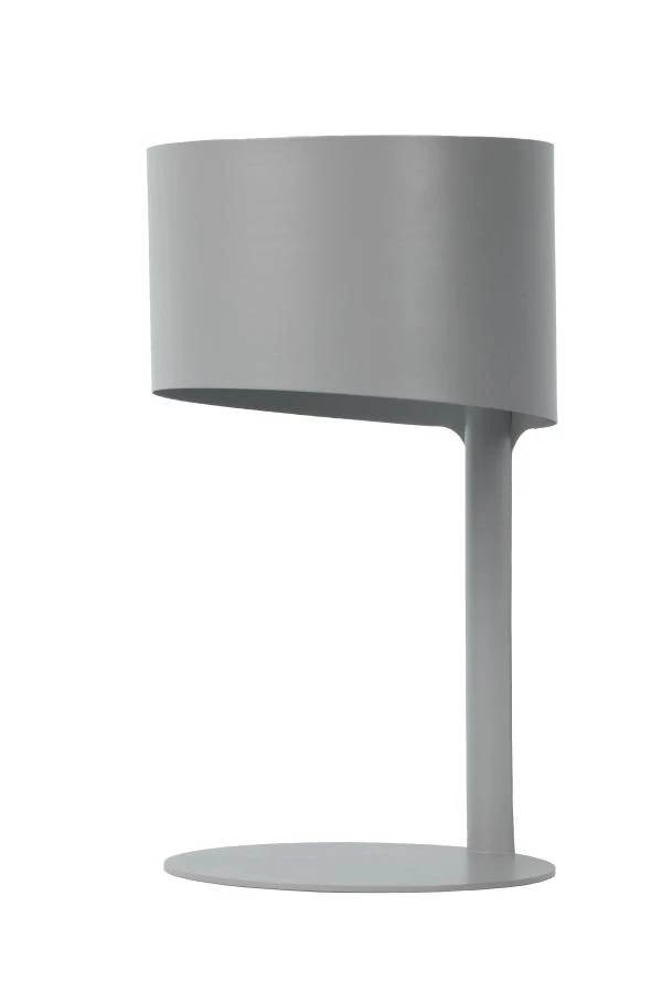 Lucide KNULLE - Lampe de table - Ø 15 cm - 1xE14 - Gris - éteint